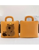 3в1 Плюшена играчка Capybara възглавница одеяло и чанта